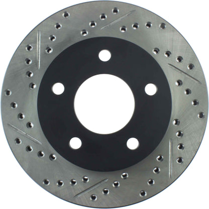 StopTech  Sport Drilled/Slotted Brake Rotor; Front Right