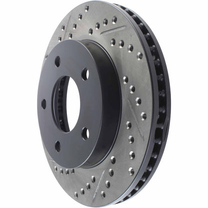 StopTech  Sport Drilled/Slotted Brake Rotor; Front Right