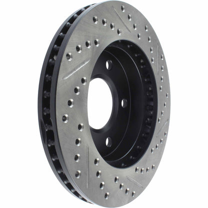 StopTech  Sport Drilled/Slotted Brake Rotor; Front Right
