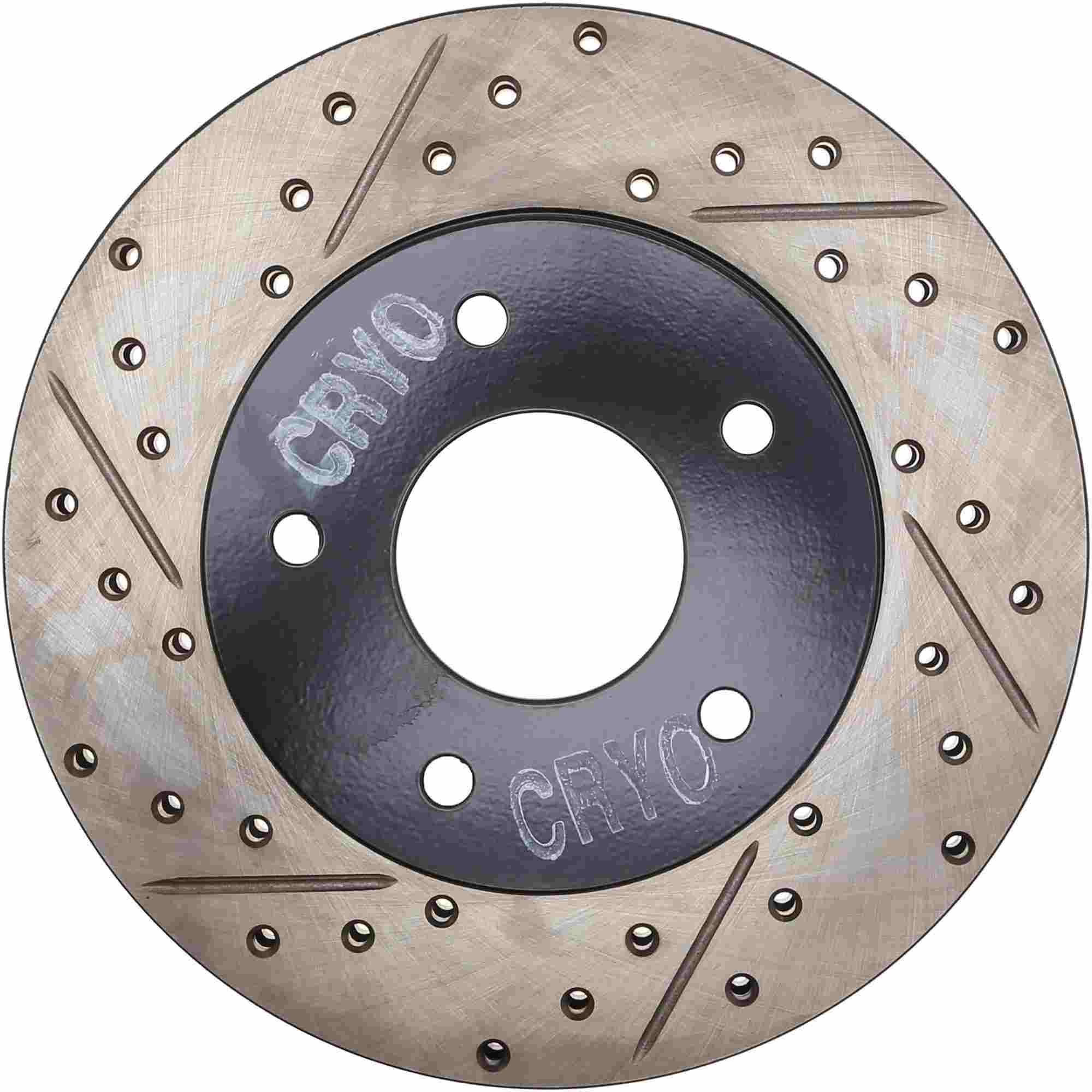 StopTech Sport Cryo Drilled/Slotted Brake Rotor; Rear Right