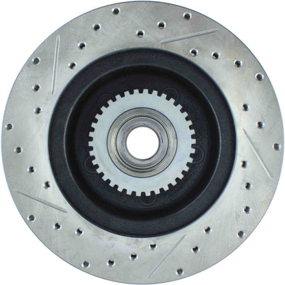 StopTech Sport Drilled/Slotted Brake Rotor; Front Left