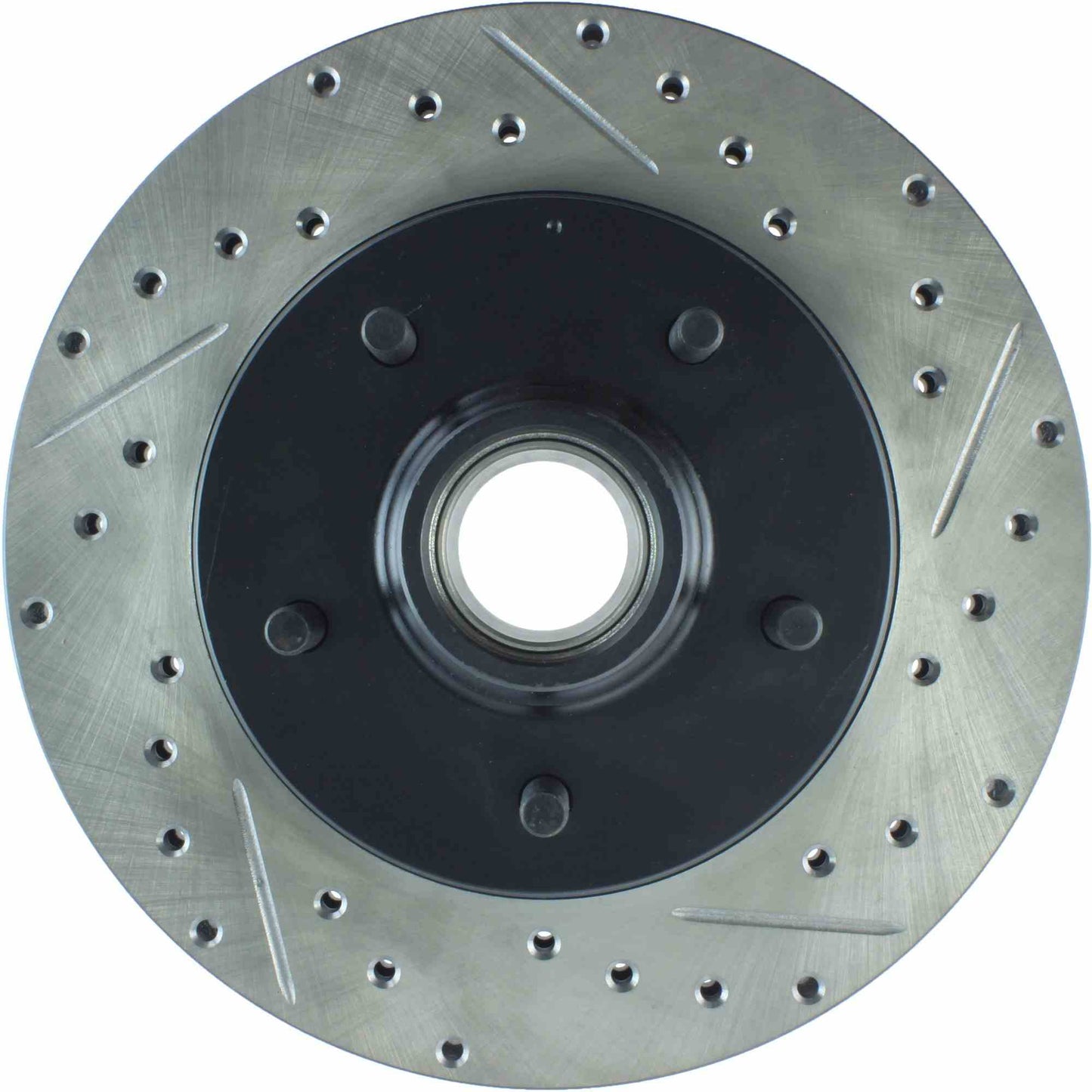 StopTech Sport Drilled/Slotted Brake Rotor; Front Left