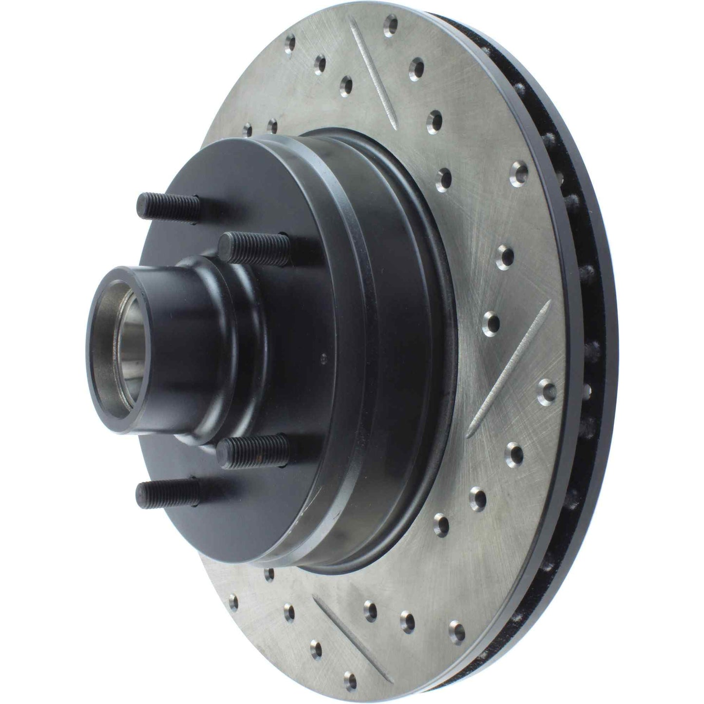 StopTech Sport Drilled/Slotted Brake Rotor; Front Left