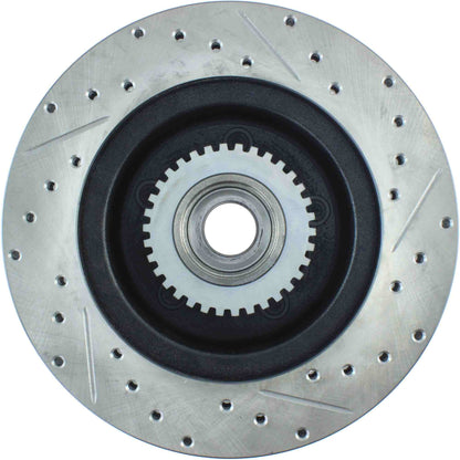 StopTech Sport Drilled/Slotted Brake Rotor; Front Right