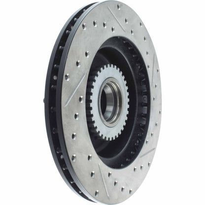 StopTech Sport Drilled/Slotted Brake Rotor; Front Right