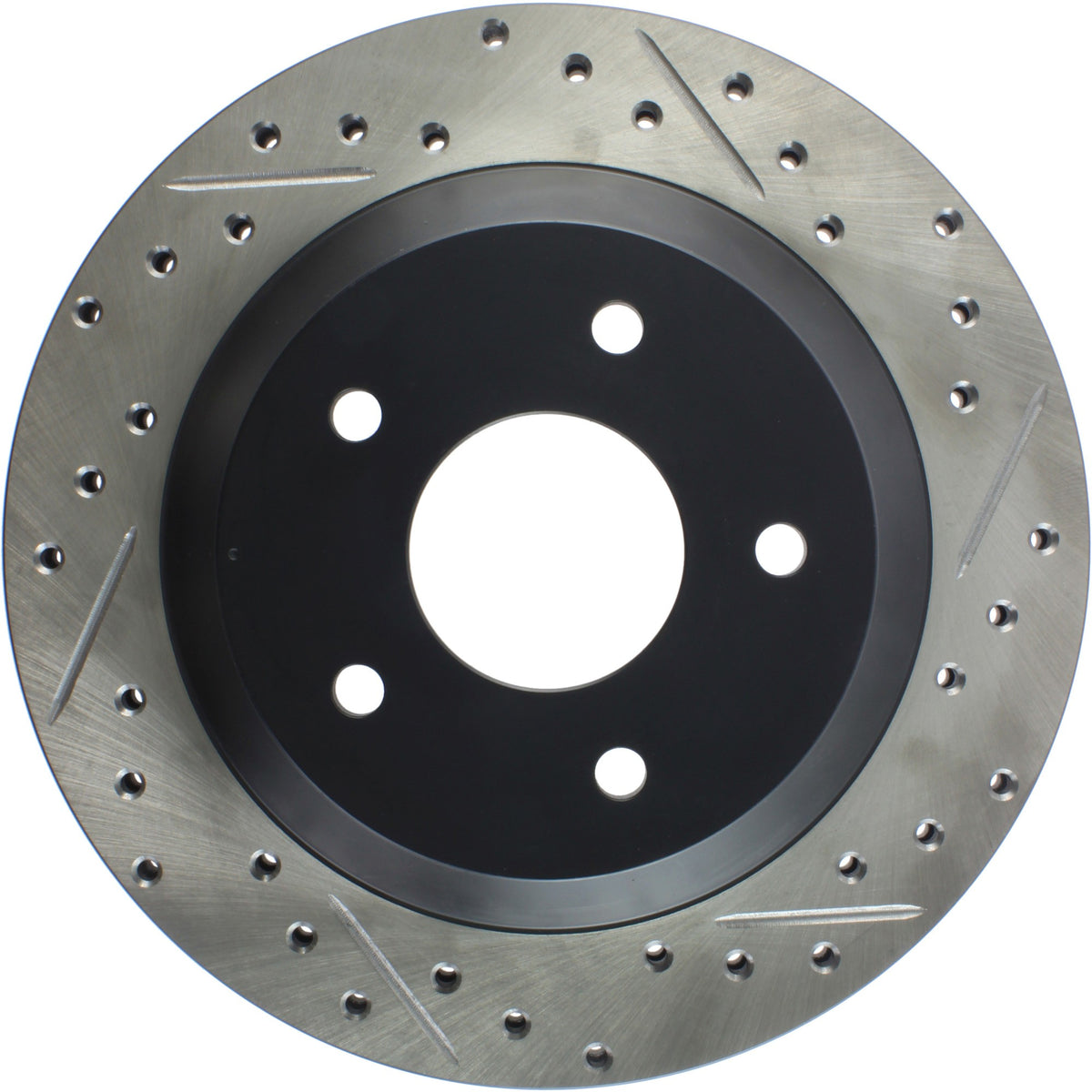 StopTech Sport Drilled/Slotted Brake Rotor; Front Left