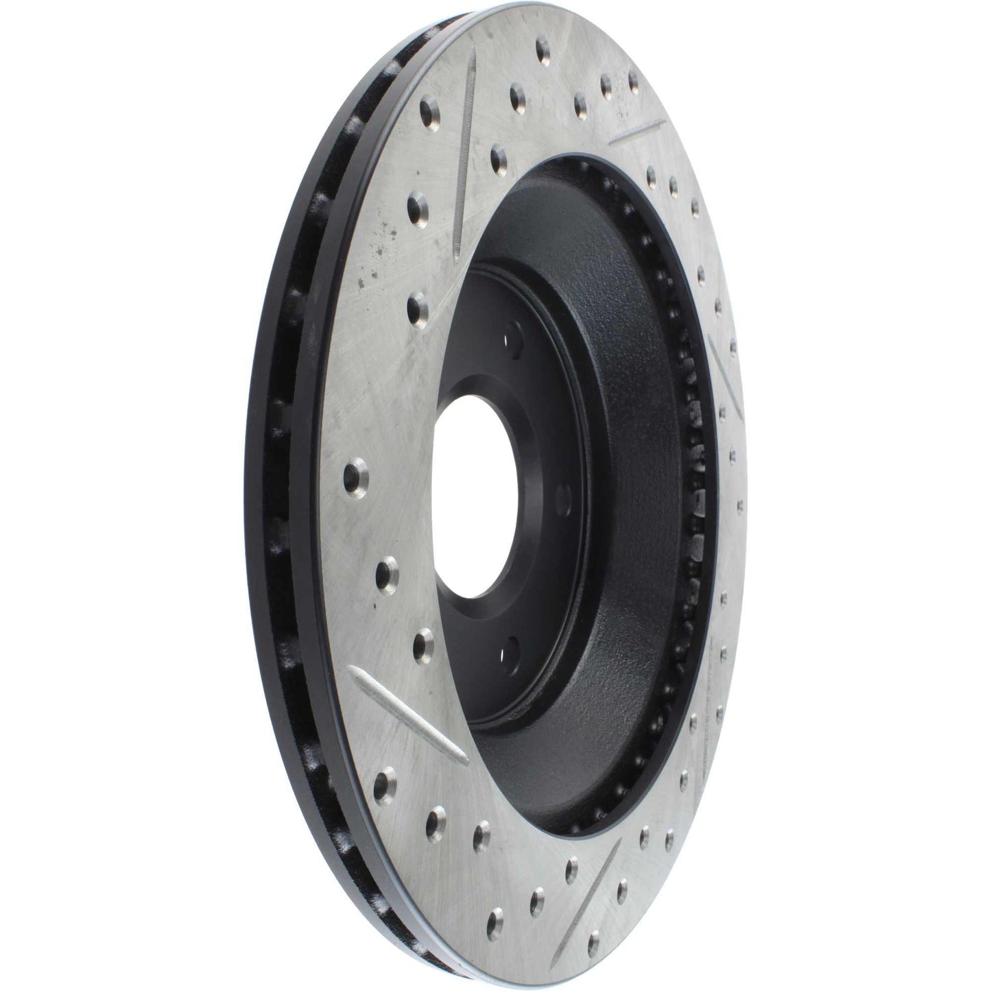 StopTech Sport Drilled/Slotted Brake Rotor; Front Left
