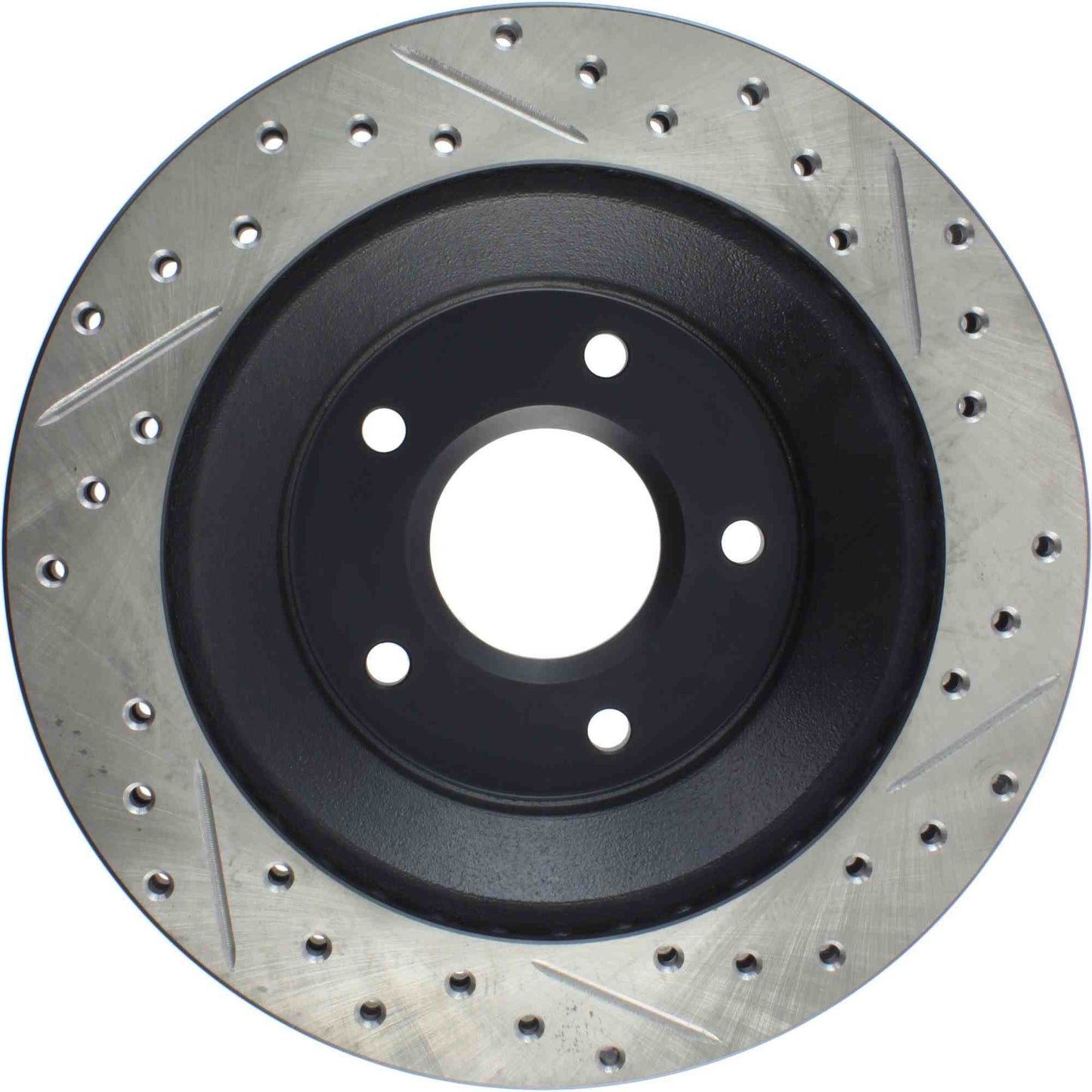 StopTech Sport Drilled/Slotted Brake Rotor; Front Right