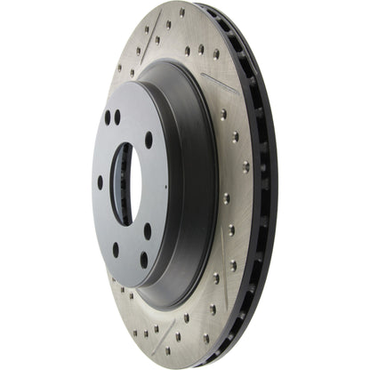 StopTech Sport Cryo Drilled/Slotted Brake Rotor; Rear Right