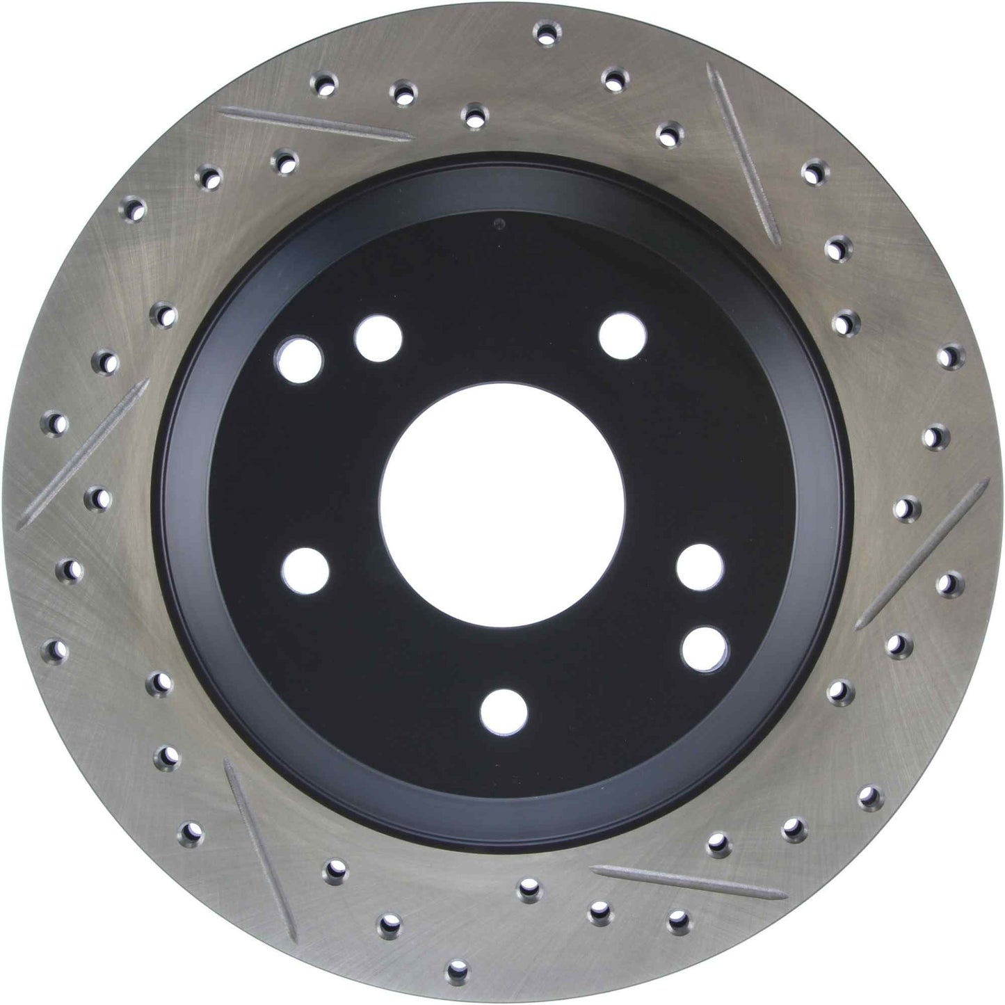 StopTech Sport Drilled/Slotted Brake Rotor; Rear Left
