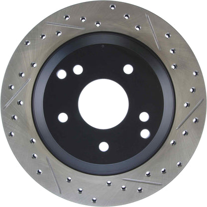 StopTech Sport Drilled/Slotted Brake Rotor; Rear Left