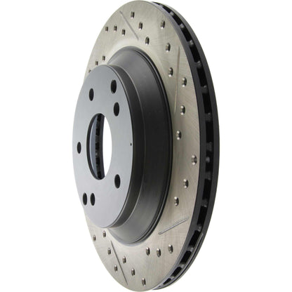 StopTech Sport Drilled/Slotted Brake Rotor; Rear Left