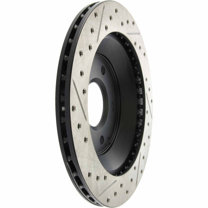 StopTech Sport Drilled/Slotted Brake Rotor; Rear Left