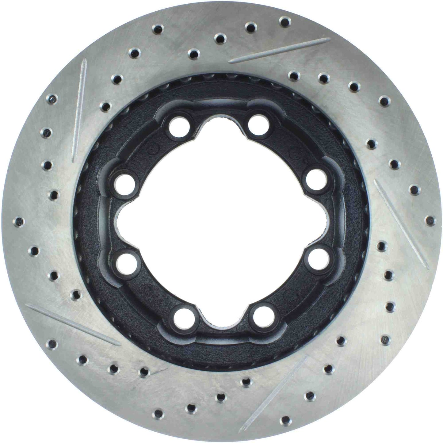 StopTech Sport Drilled/Slotted Brake Rotor; Front Left