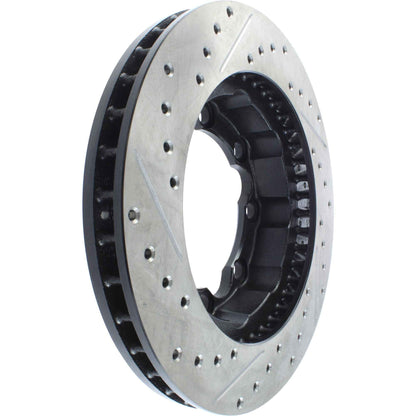 StopTech Sport Drilled/Slotted Brake Rotor; Front Left