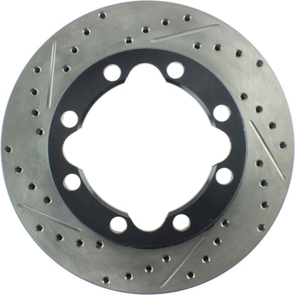 StopTech  Sport Drilled/Slotted Brake Rotor; Front Right