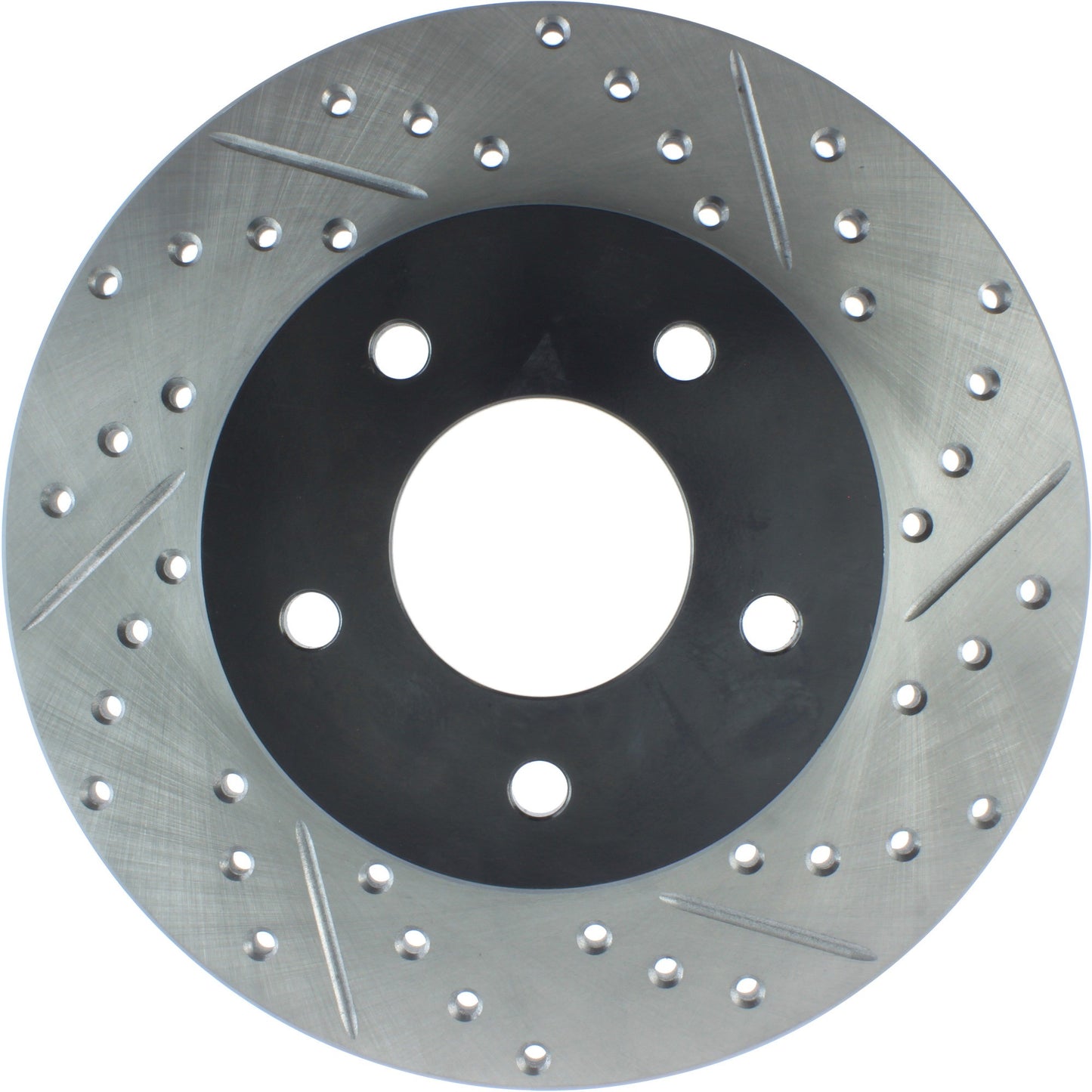 StopTech Sport Drilled/Slotted Brake Rotor; Rear Left