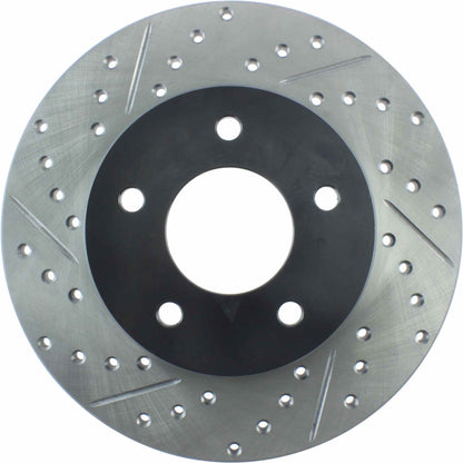 StopTech Sport Drilled/Slotted Brake Rotor; Rear Right