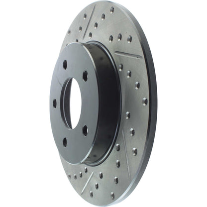StopTech Sport Drilled/Slotted Brake Rotor; Rear Right