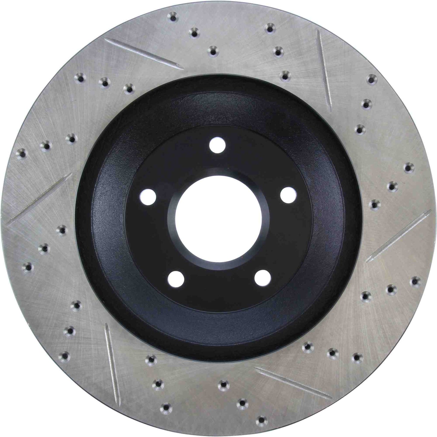 StopTech Sport Drilled/Slotted Brake Rotor; Front Right