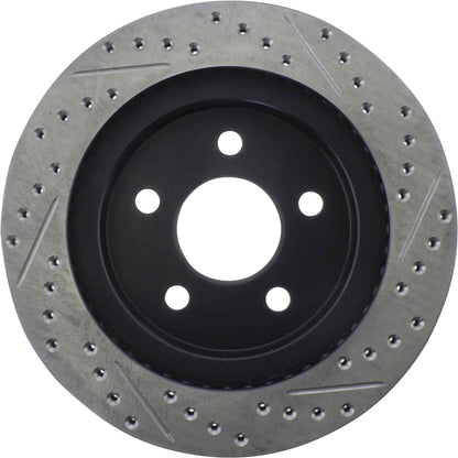 StopTech Sport Cryo Drilled/Slotted Brake Rotor; Rear Right