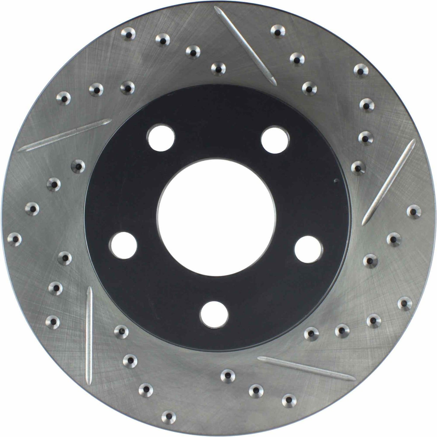StopTech Sport Drilled/Slotted Brake Rotor; Front Left