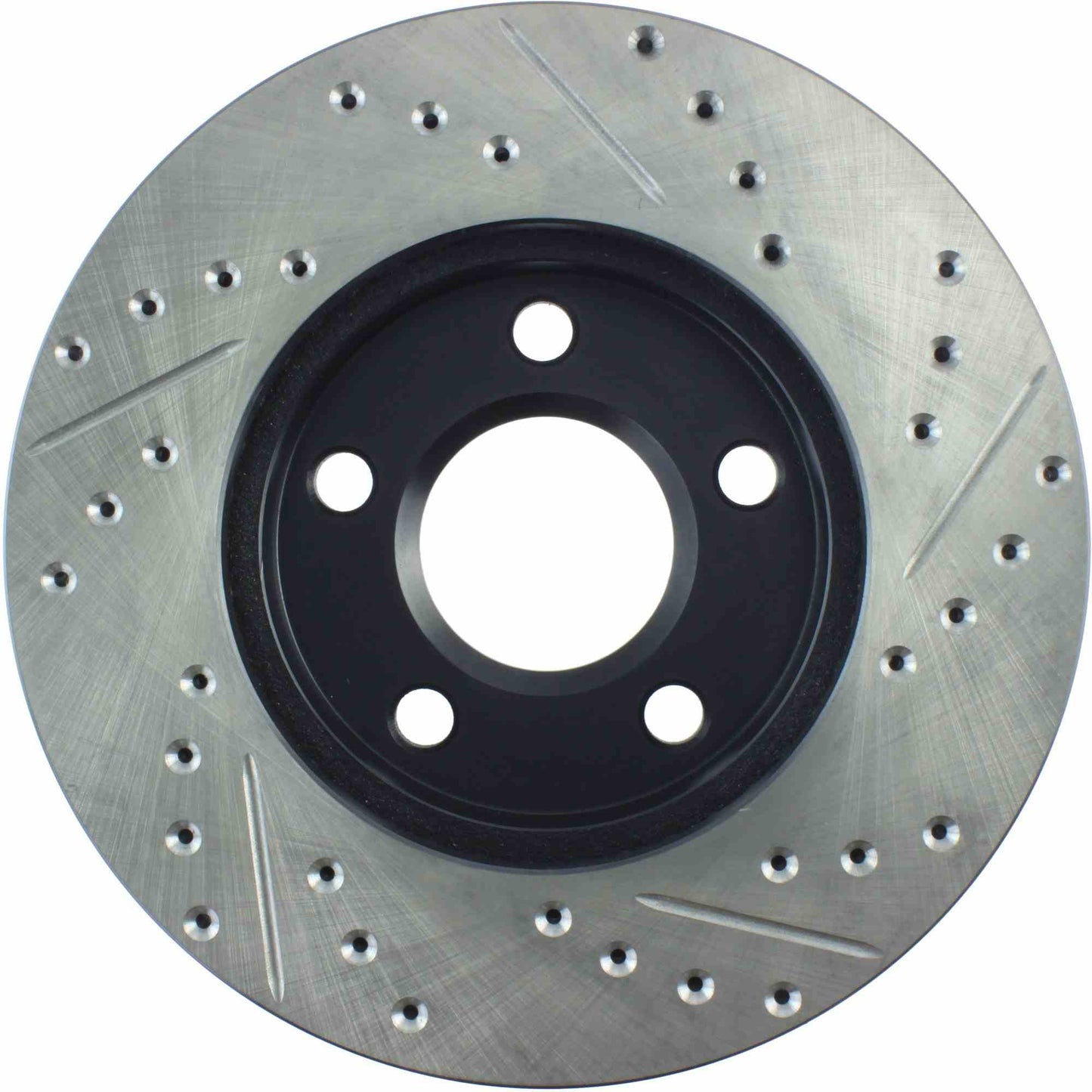 StopTech Sport Drilled/Slotted Brake Rotor; Front Right