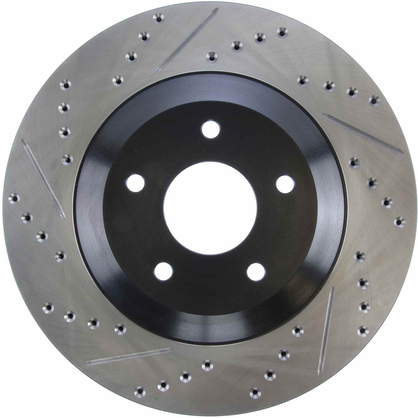 StopTech Sport Drilled/Slotted Brake Rotor; Front Right