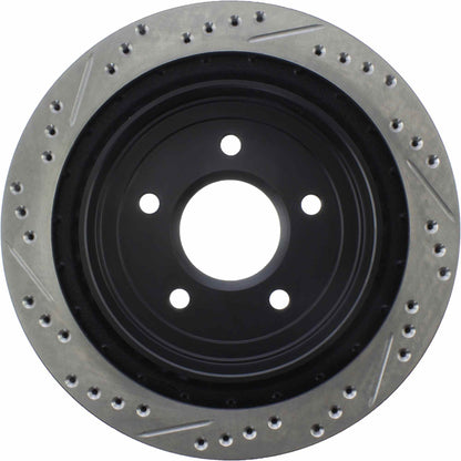 StopTech Sport Drilled/Slotted Brake Rotor; Rear Left