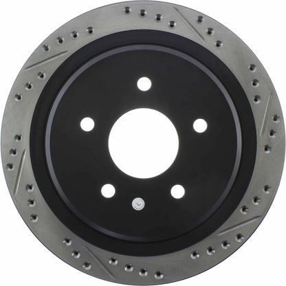 StopTech Sport Drilled/Slotted Brake Rotor; Rear Left