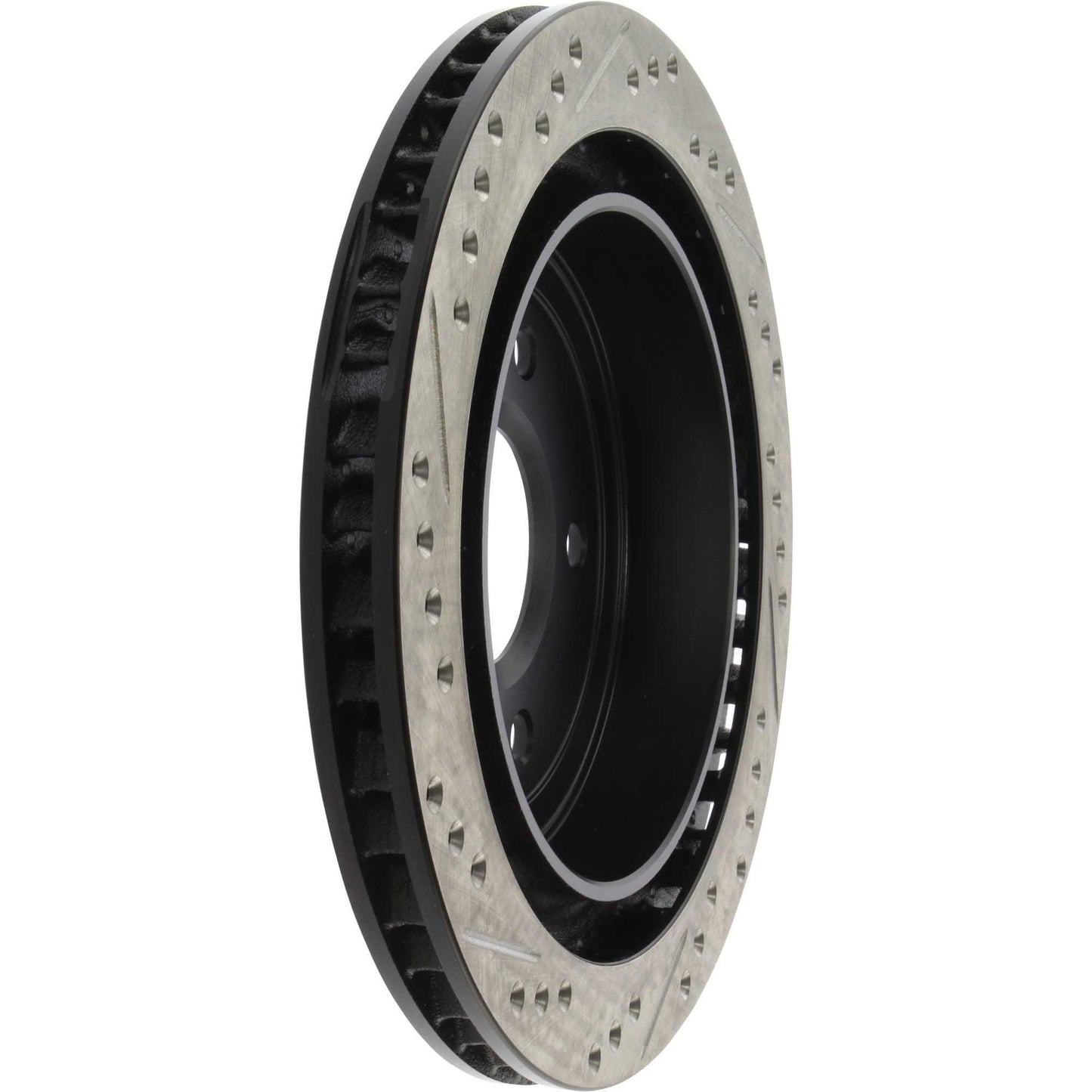 StopTech Sport Drilled/Slotted Brake Rotor; Rear Left