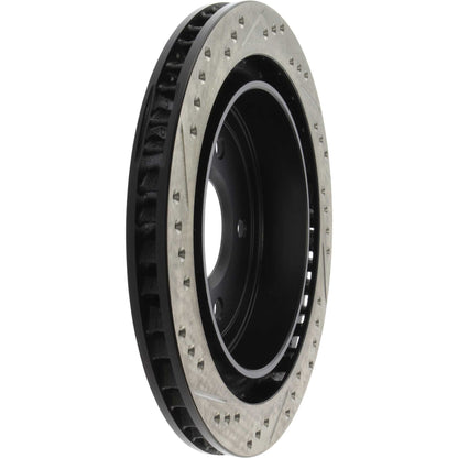 StopTech Sport Drilled/Slotted Brake Rotor; Rear Left