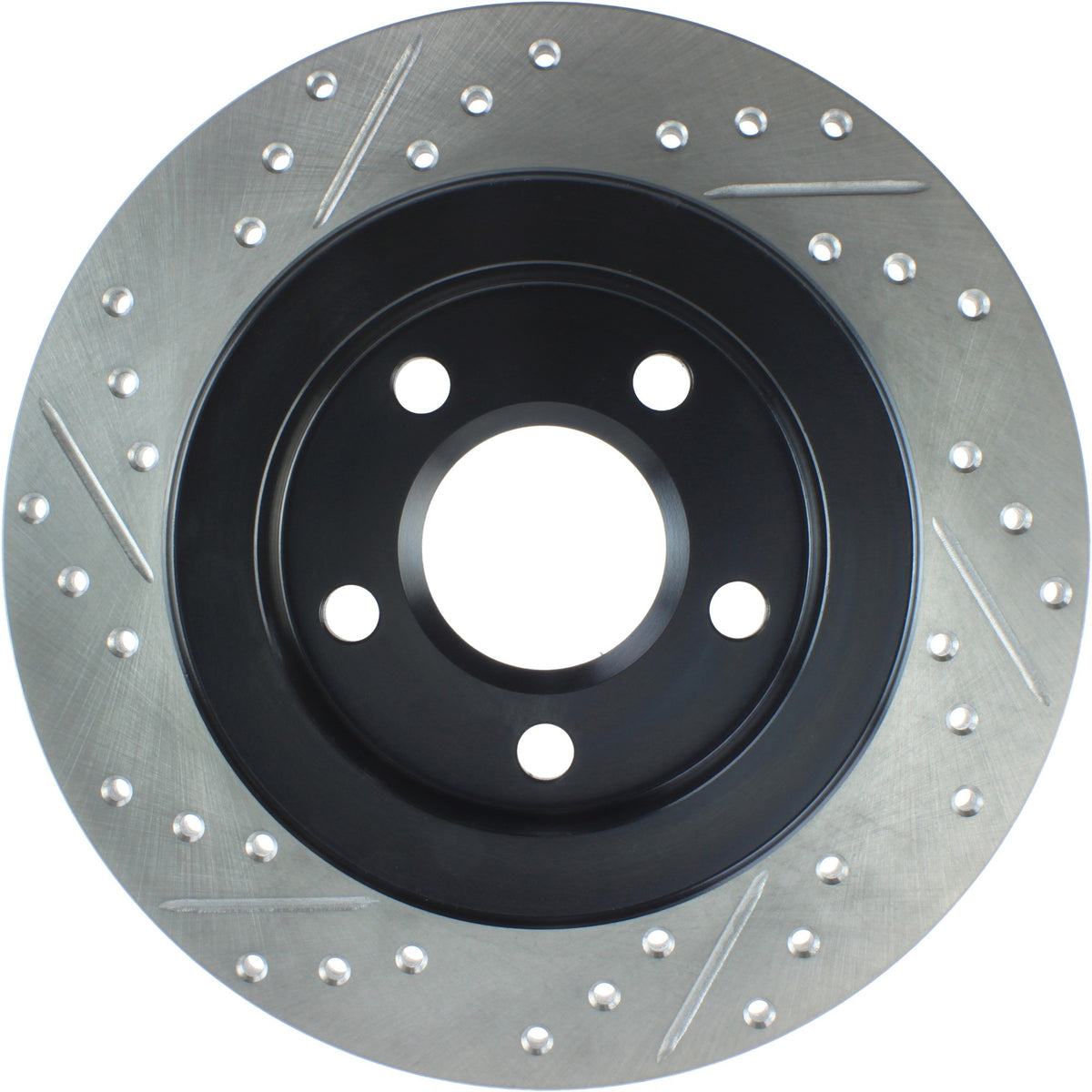 StopTech Sport Drilled/Slotted Brake Rotor; Rear Left