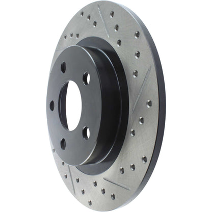 StopTech Sport Drilled/Slotted Brake Rotor; Rear Left