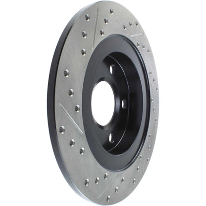 StopTech Sport Drilled/Slotted Brake Rotor; Rear Left
