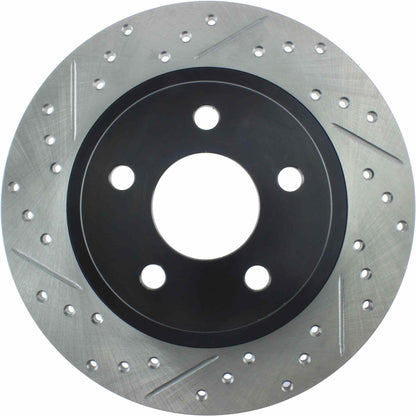 StopTech Sport Drilled/Slotted Brake Rotor; Rear Right