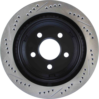 StopTech Sport Drilled/Slotted Brake Rotor; Rear Left