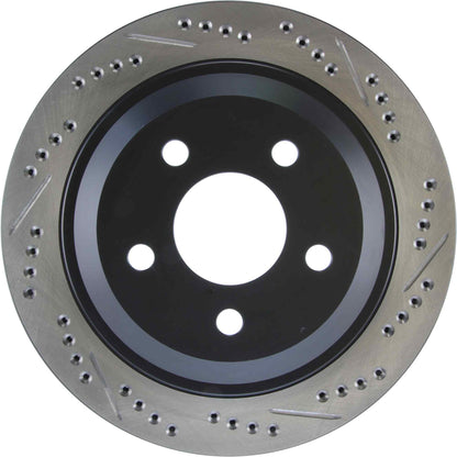 StopTech Sport Drilled/Slotted Brake Rotor; Rear Left