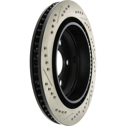 StopTech Sport Drilled/Slotted Brake Rotor; Rear Left