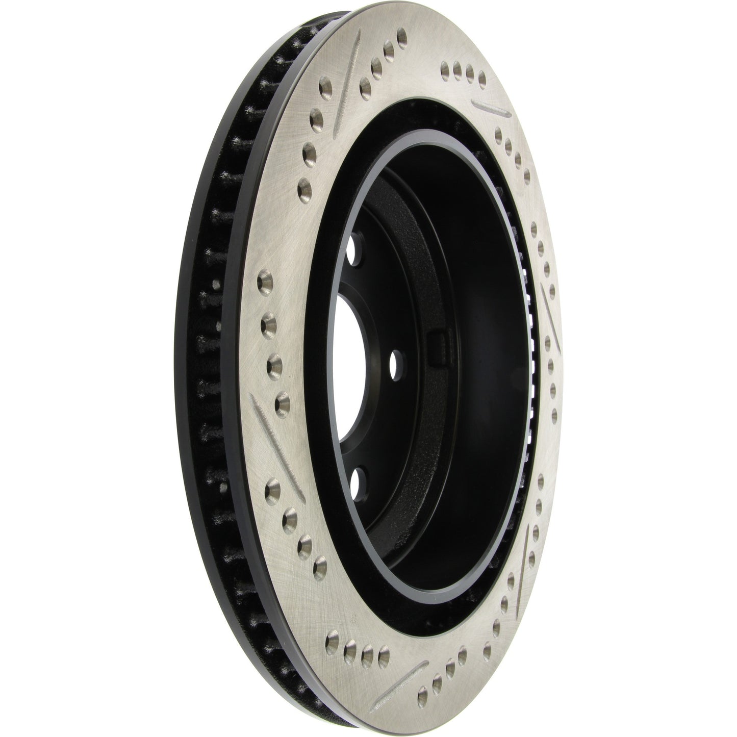 StopTech Sport Drilled/Slotted Brake Rotor; Rear Left