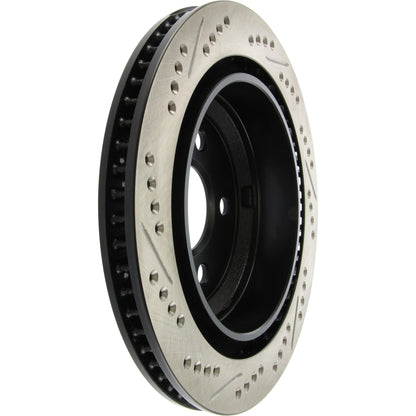 StopTech Sport Drilled/Slotted Brake Rotor; Rear Left