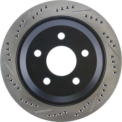 StopTech Sport Drilled/Slotted Brake Rotor; Rear Right