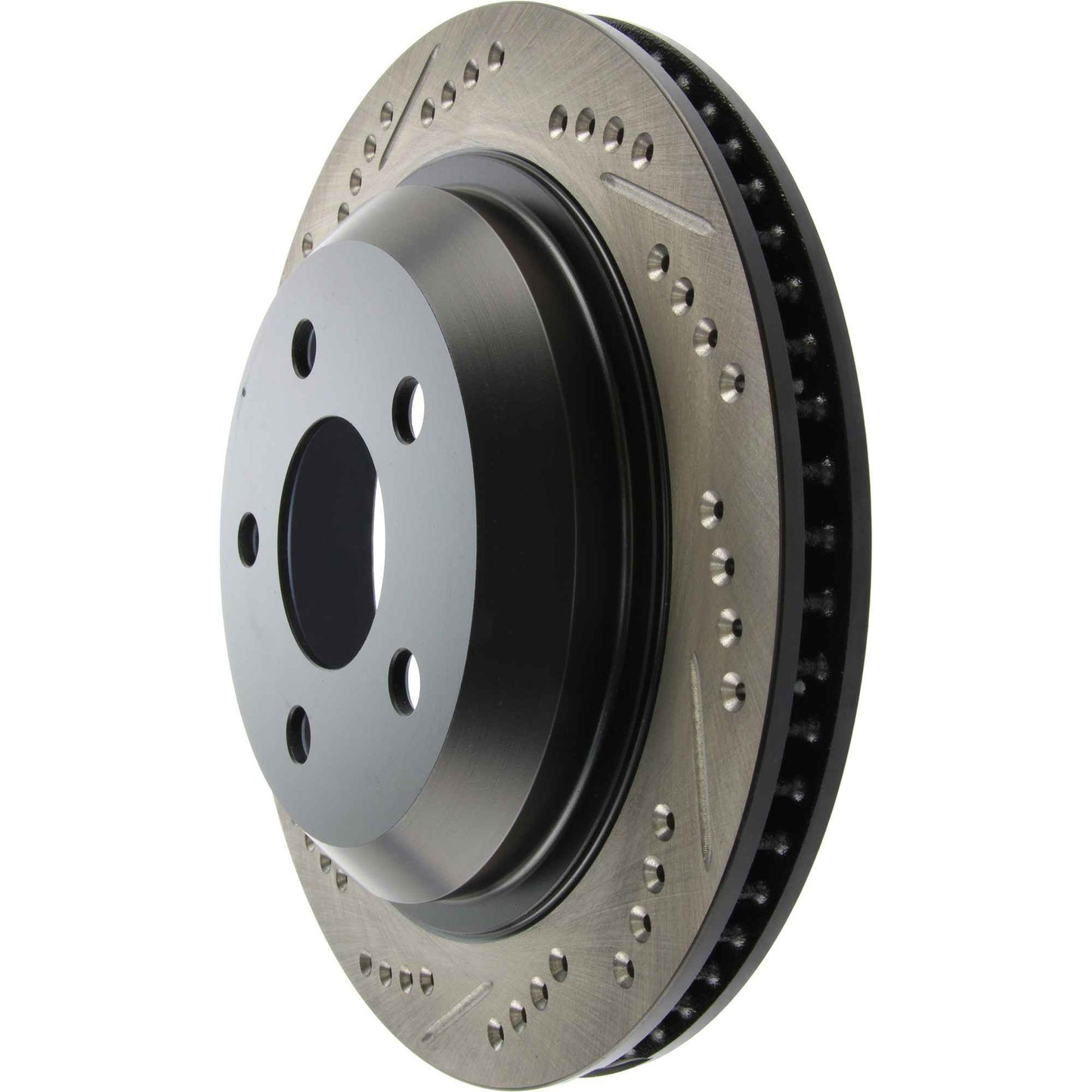 StopTech Sport Drilled/Slotted Brake Rotor; Rear Right