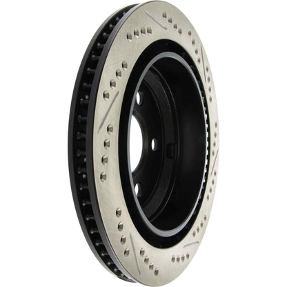 StopTech Sport Drilled/Slotted Brake Rotor; Rear Right