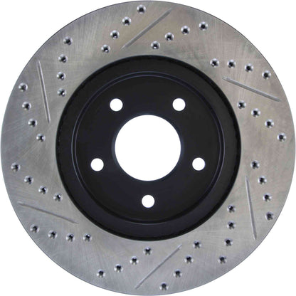 StopTech  Sport Drilled/Slotted Brake Rotor; Front Left