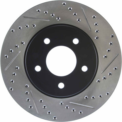 StopTech  Sport Drilled/Slotted Brake Rotor; Front Left