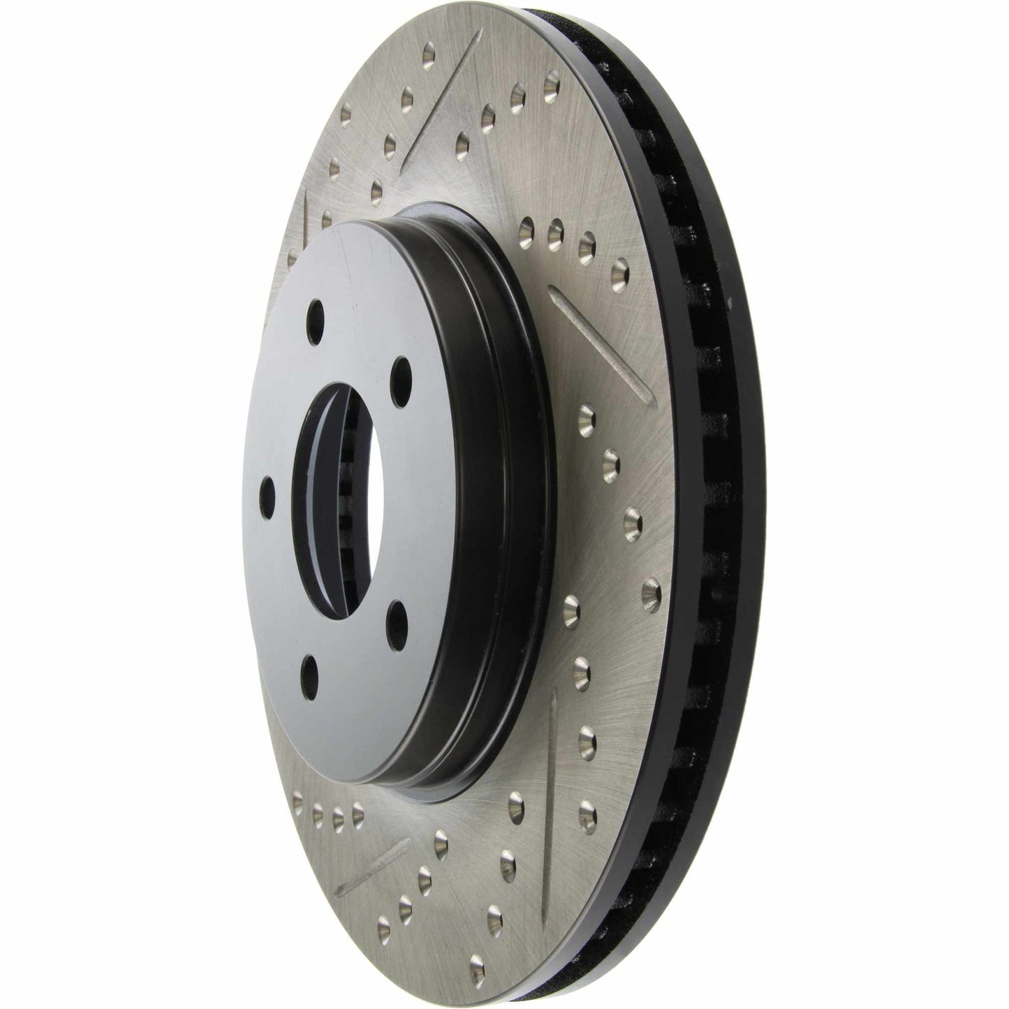 StopTech Sport Drilled/Slotted Brake Rotor; Front Right