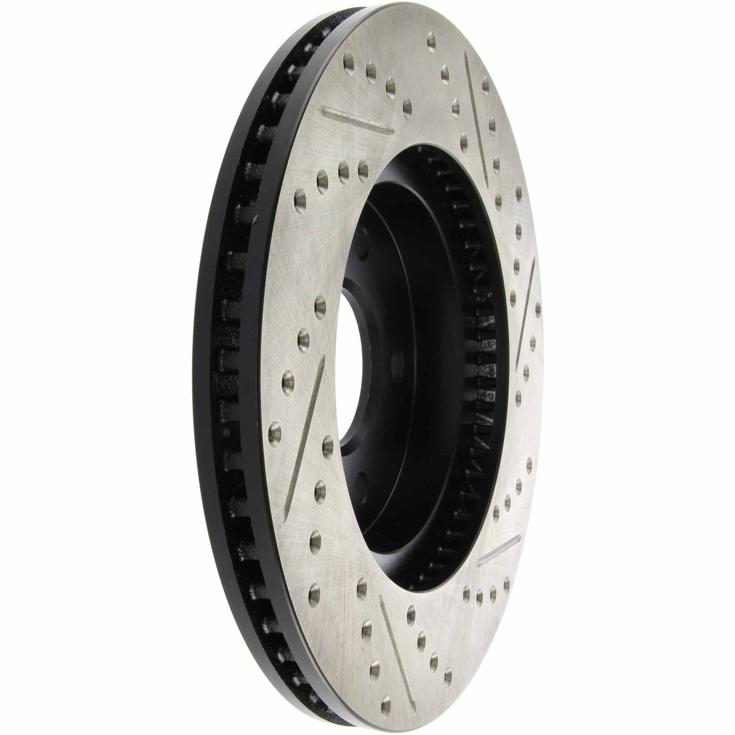 StopTech Sport Drilled/Slotted Brake Rotor; Front Right