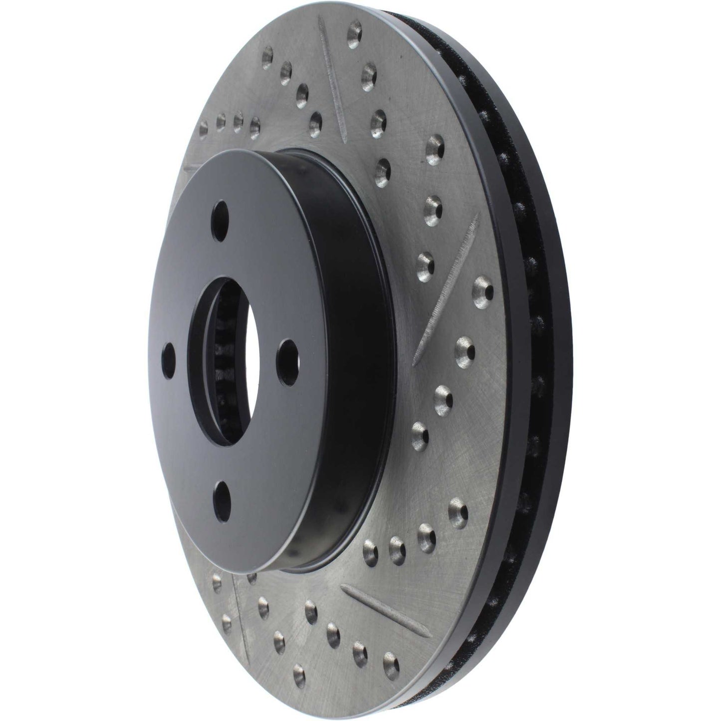 StopTech Sport Drilled/Slotted Brake Rotor; Front Left