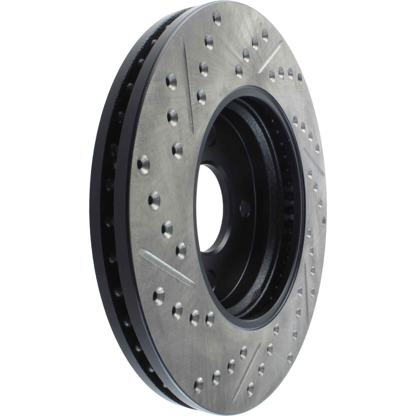 StopTech Sport Drilled/Slotted Brake Rotor; Front Left